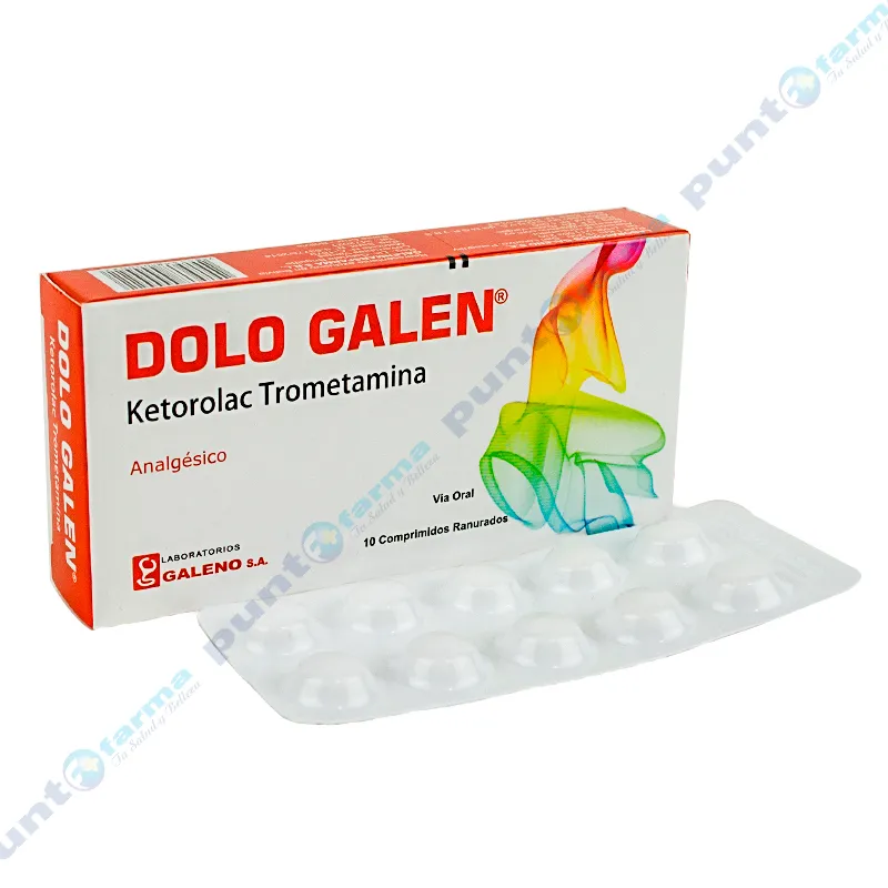 Dolo Galen - Ketorolac Trometamina 20 mg - Caja de 10 comprimidos