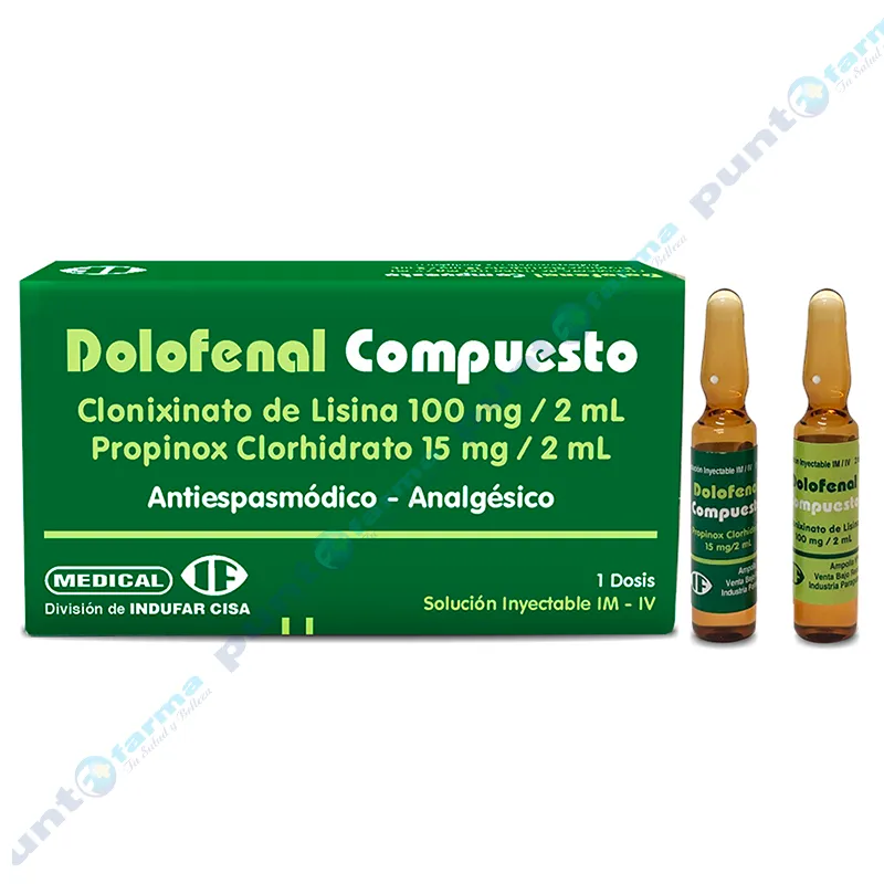 Dolofenal Compuesto Clonixinato de Lisina 100 mg - 1 dosis