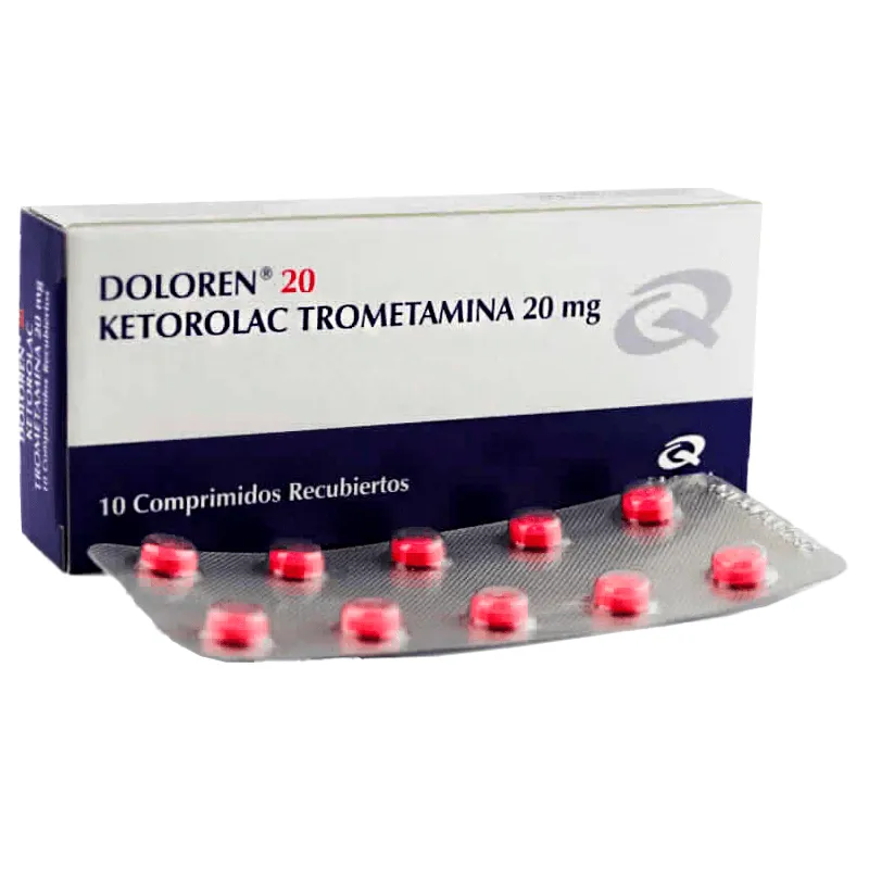 Doloren 20 Ketorolac trometamina 20 mg - Caja de 10 comprimidos recubiertos