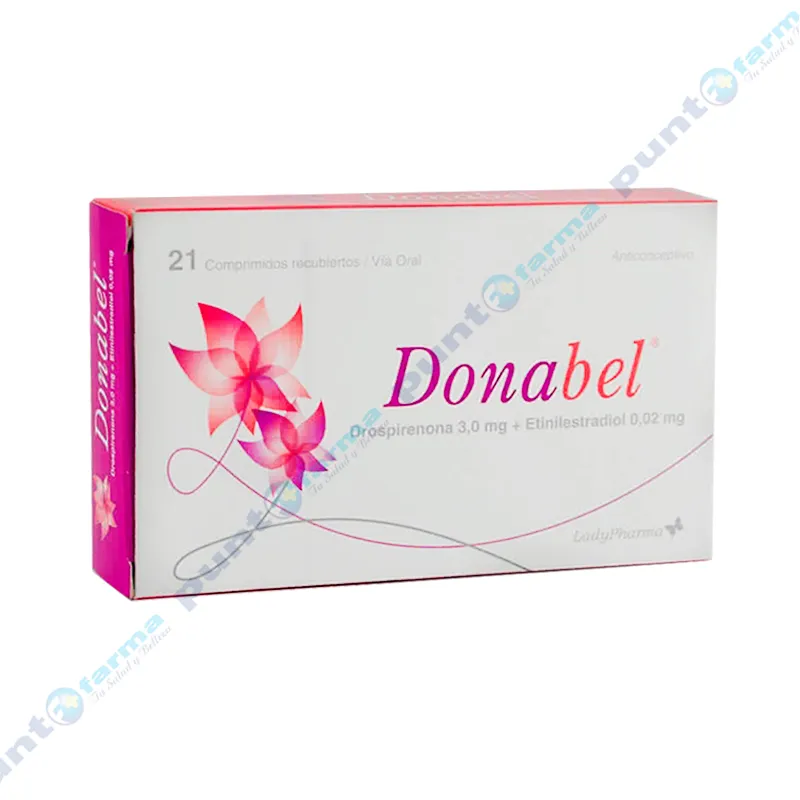 Donabel Drospirenona 3,0 mg - Caja de 21 Comprimidos Recubiertos