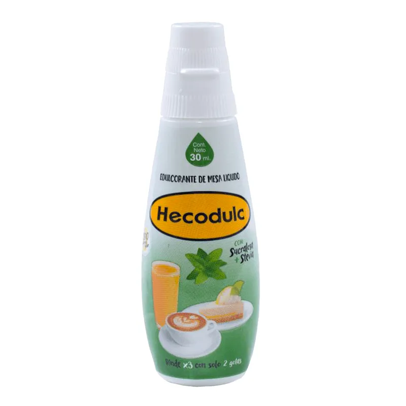 Edulcorante Hecodulc Sucralosa con Stevia - Cont.30 mL