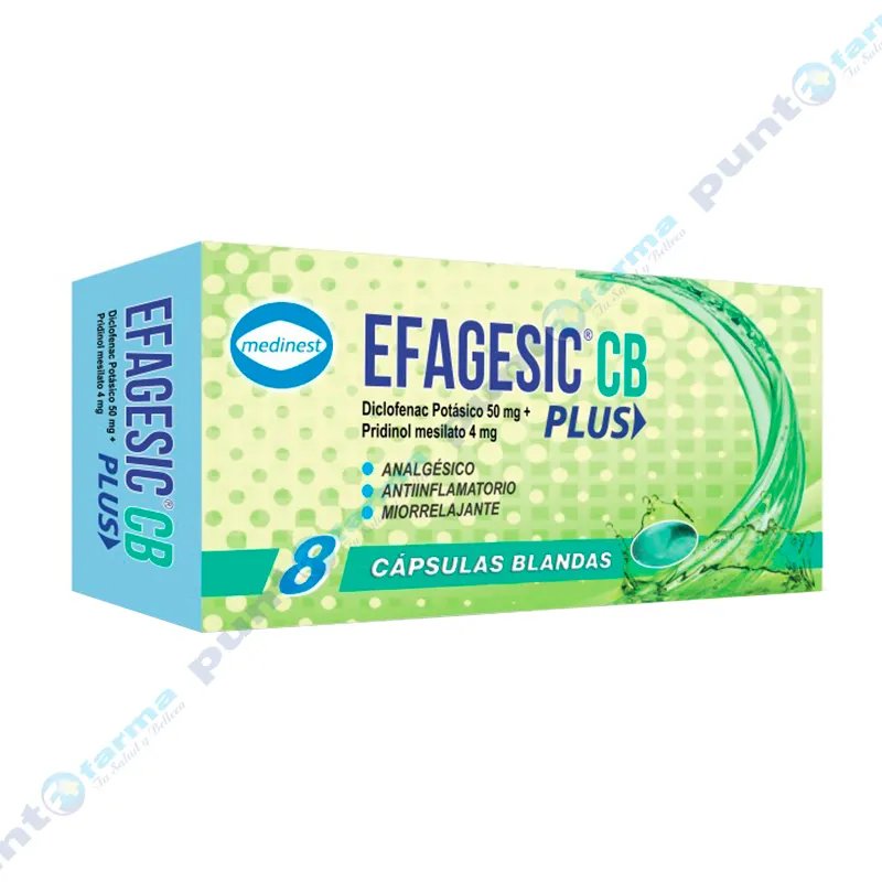 Efagesic CB Plus - Cont. 8 cápsulas blandas