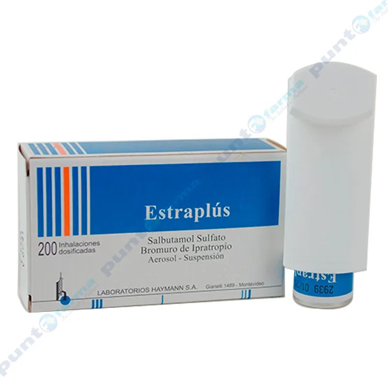 Estraplús Salbutamol + Bromuro de Ipratropio - 200 inhalaciones dosificadas