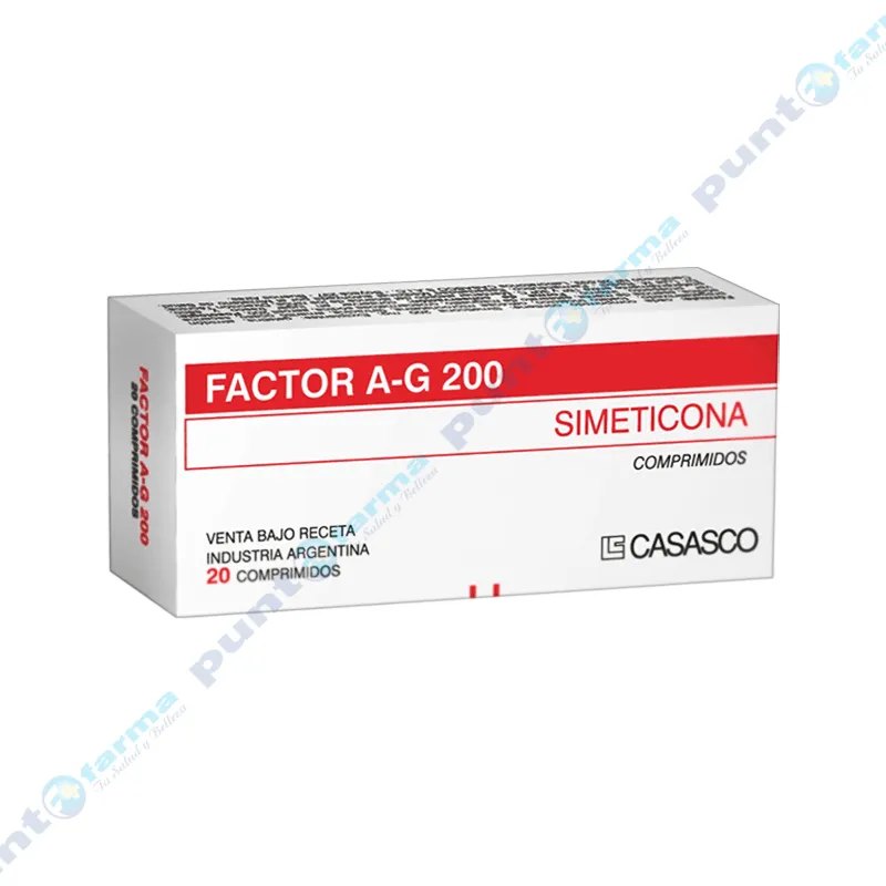Factor A-G Simeticona 200 mg - Cont. 20 comprimidos
