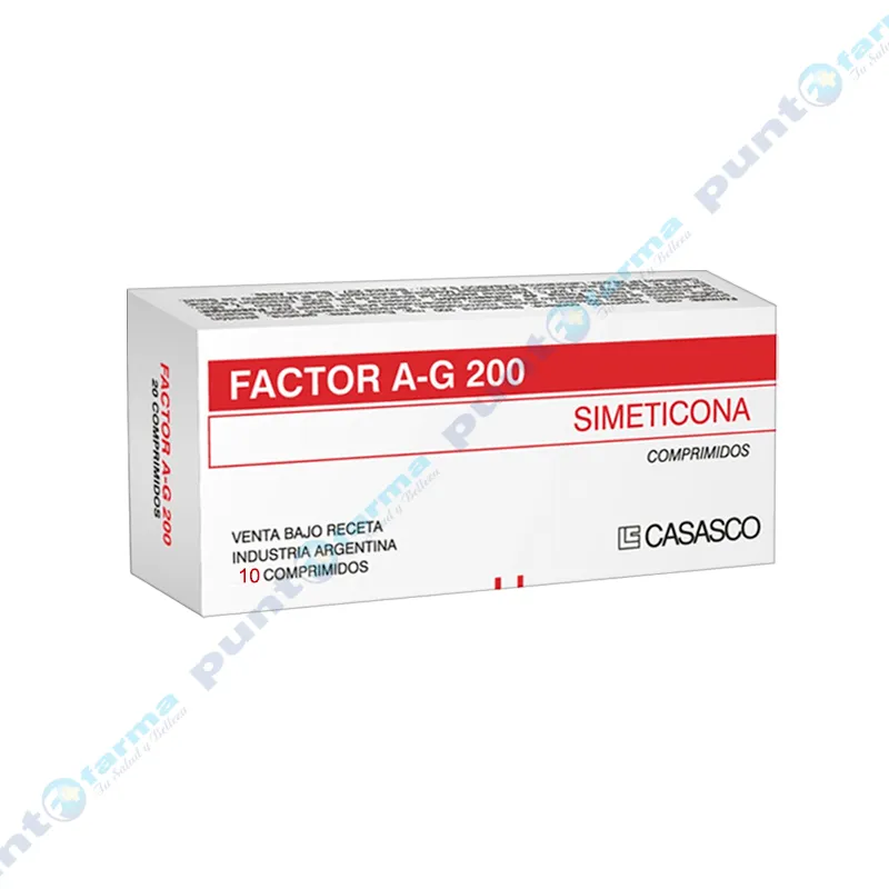 Factor AG 200 Simeticona - Cont. 10 comprimidos