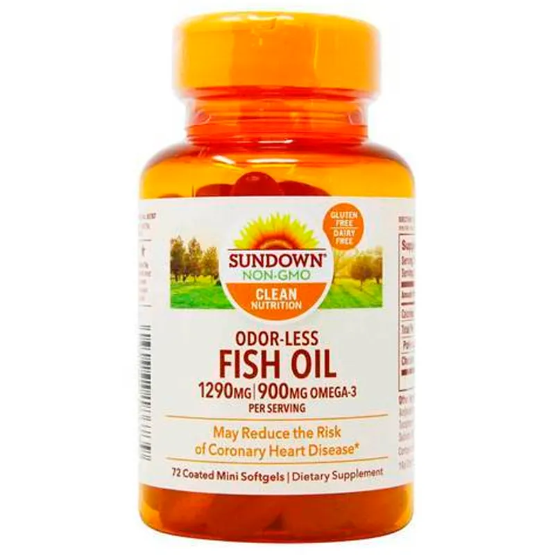 Fish Oil Omega 3 Sundown - 60 cápsulas gelatinosas