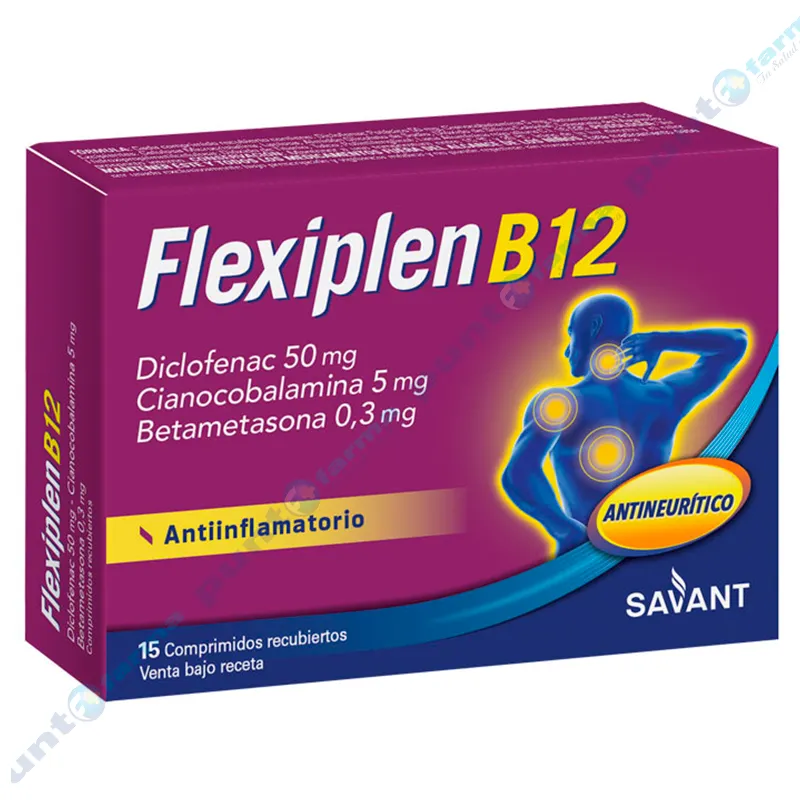 Flexiplen B12 Diclofenac 50 mg - Cont. 15 comprimidos recubiertos
