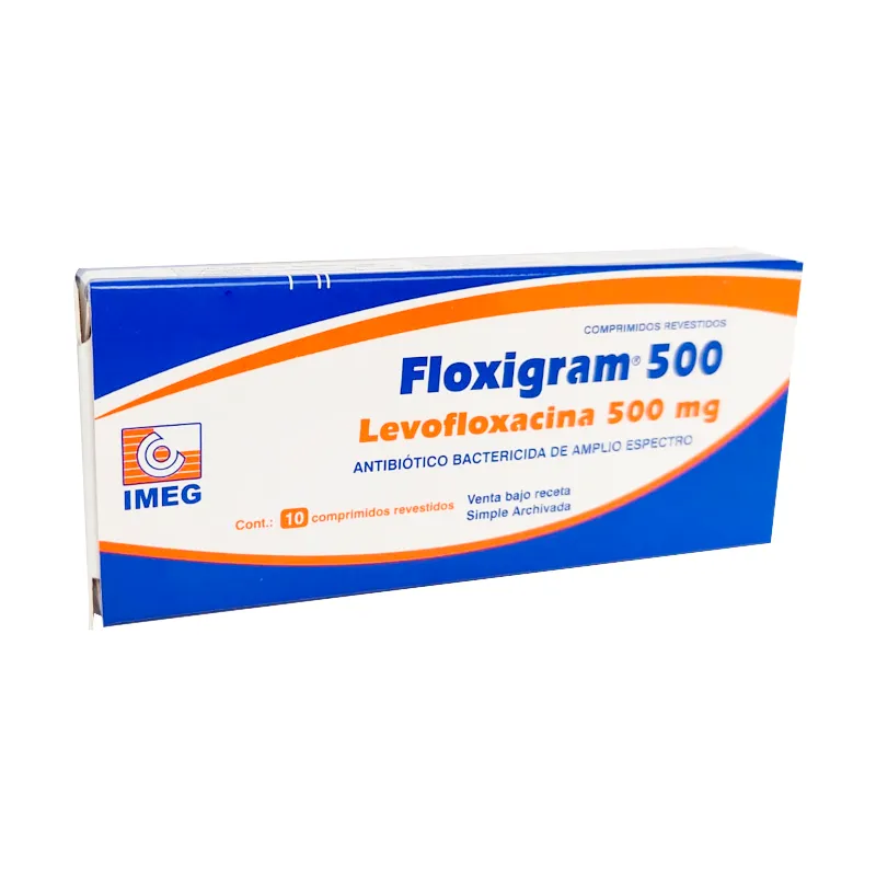 Floxigram 500 Levofloxacina 500 mg - Cont 10 comprimidos revestidos