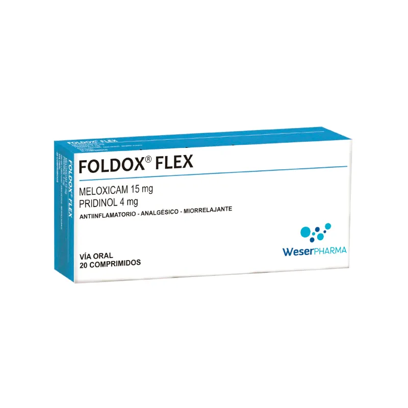 Foldox Flex Meloxicam 15 mg - Cont. 20 comprimidos