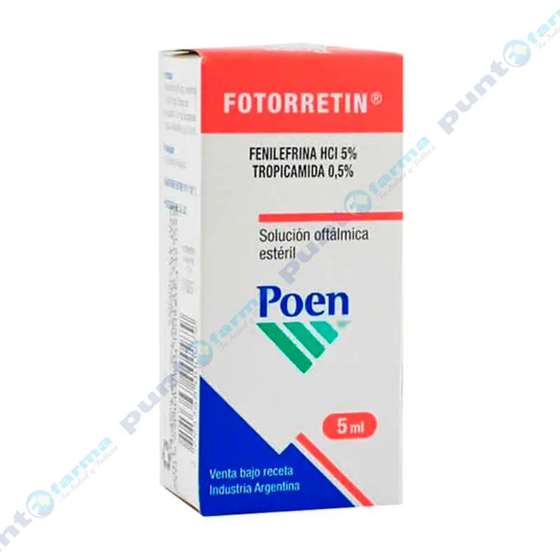 Fotorretin Fenilefrina HCL 5% Solución oftálmica - 5mL