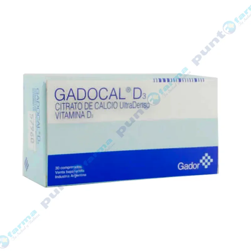 Gadocal D3 200 Citrato de Calcio UltraDenso Vitamina D3 - Caja de 30 comprimidos