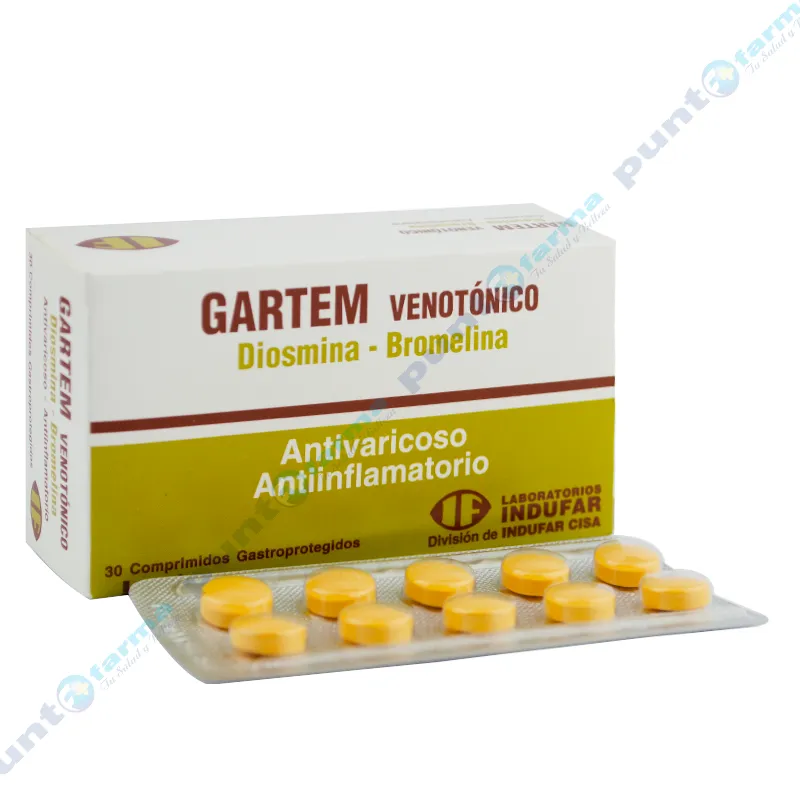 Gartem Venotónico - Caja de 30 comprimidos gastroprotegidos