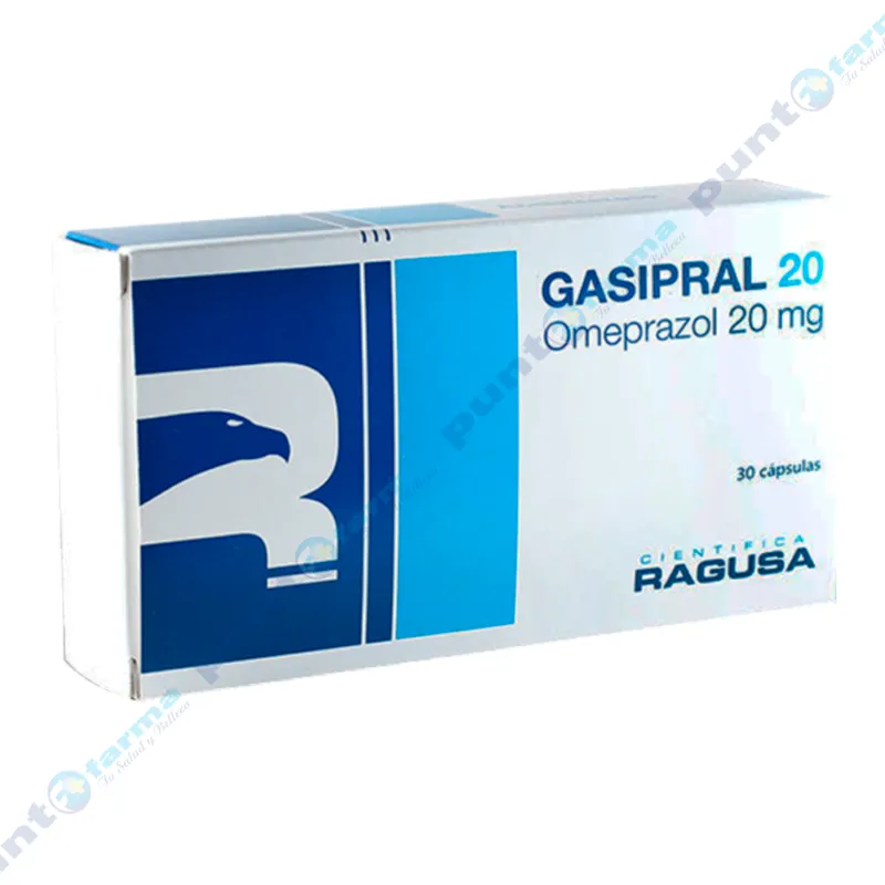 Gasipral 20 mg Omeprazol 20 mg - Cont. 30 cápsulas