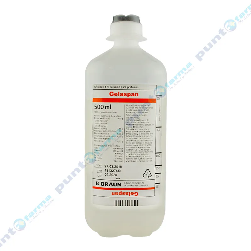 Gelaspan 4% Solución para Perfusión - 500 mL