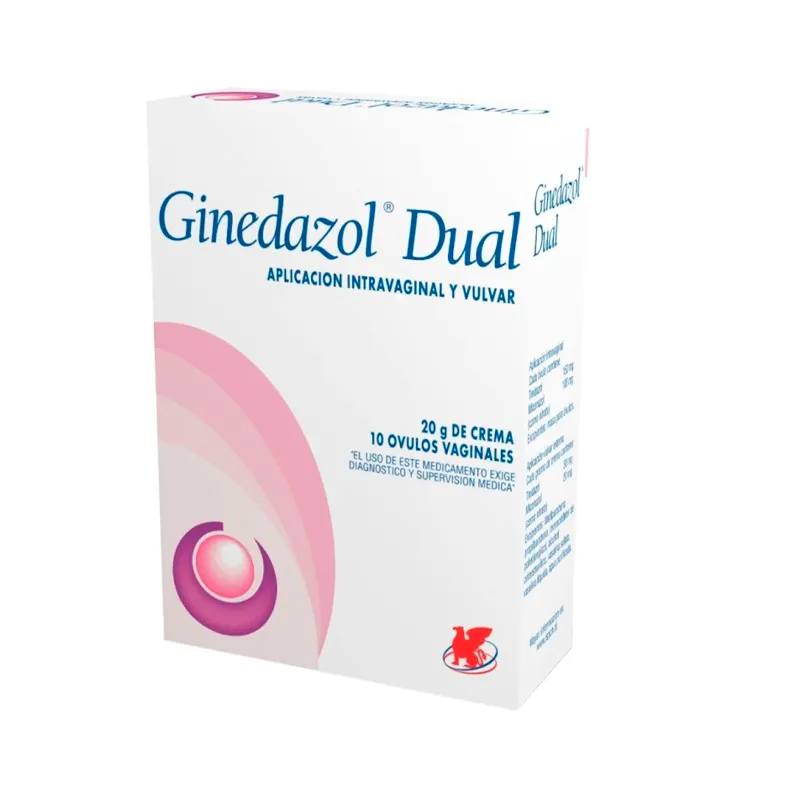 Ginedazol Dual - Crema 20g + 10 óvulos vaginales