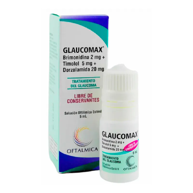 Glaucomax - Contenido de 5 mL Solución Oftálmica Estéril