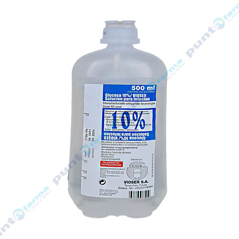 Glucosa 10% Vioser - 500 mL