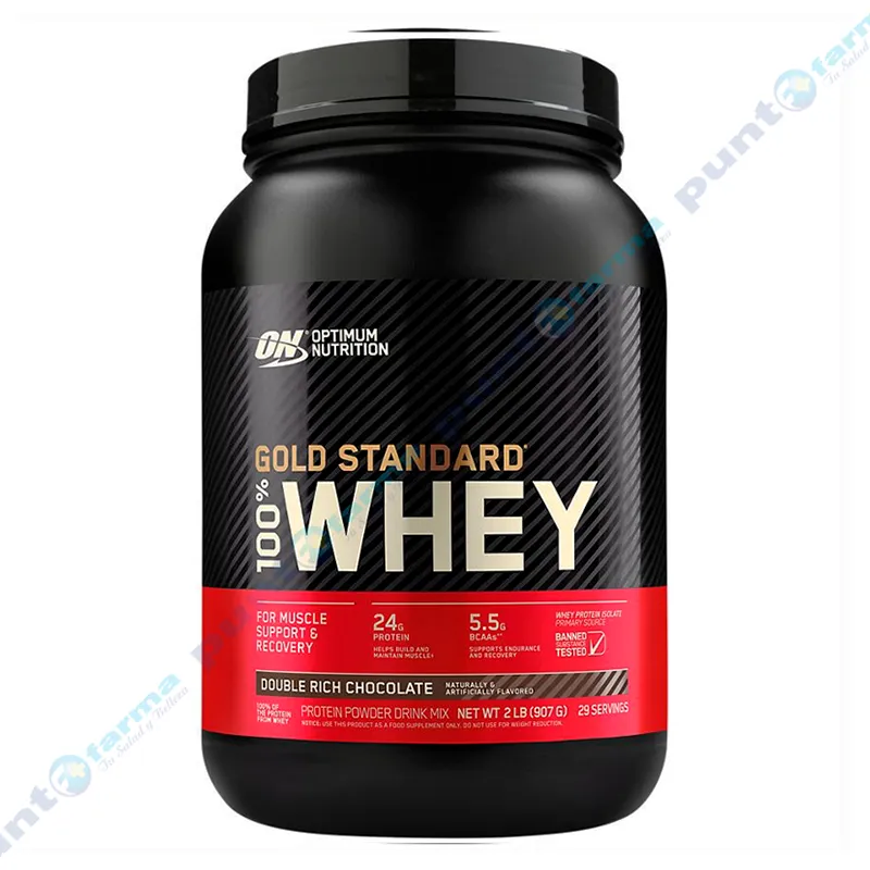Gold Standard 100% Whey Chocolate Double Rich Optimum Nutrition - Cont.907 gr