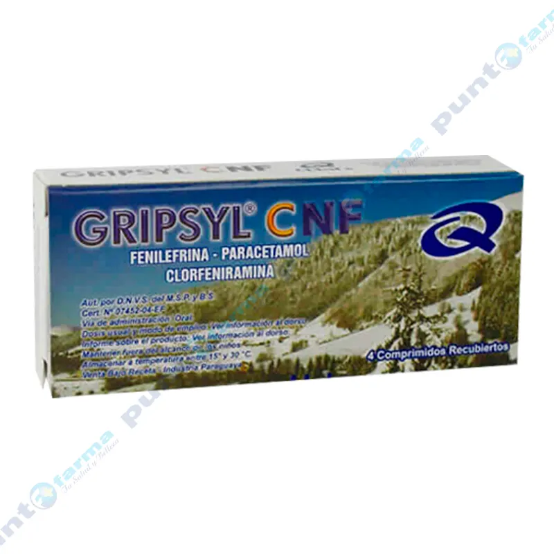 Gripsyl C - Sobre por 4 comprimidos recubiertos