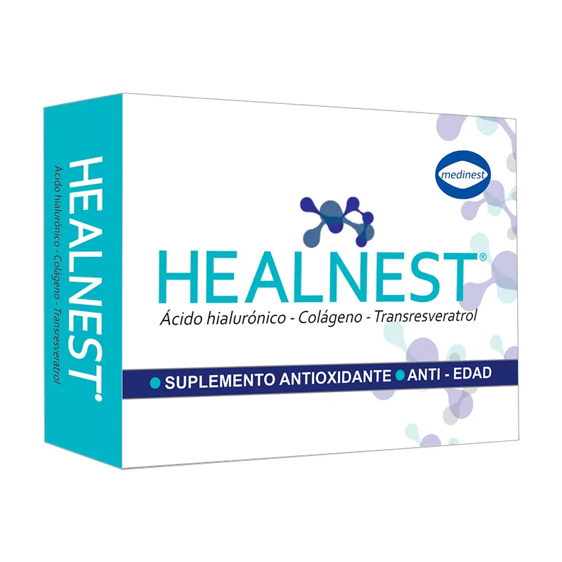 Healnest Ácido Hialurónico + Colágeno + Transresveratrol - Cont. 30 cápsulas