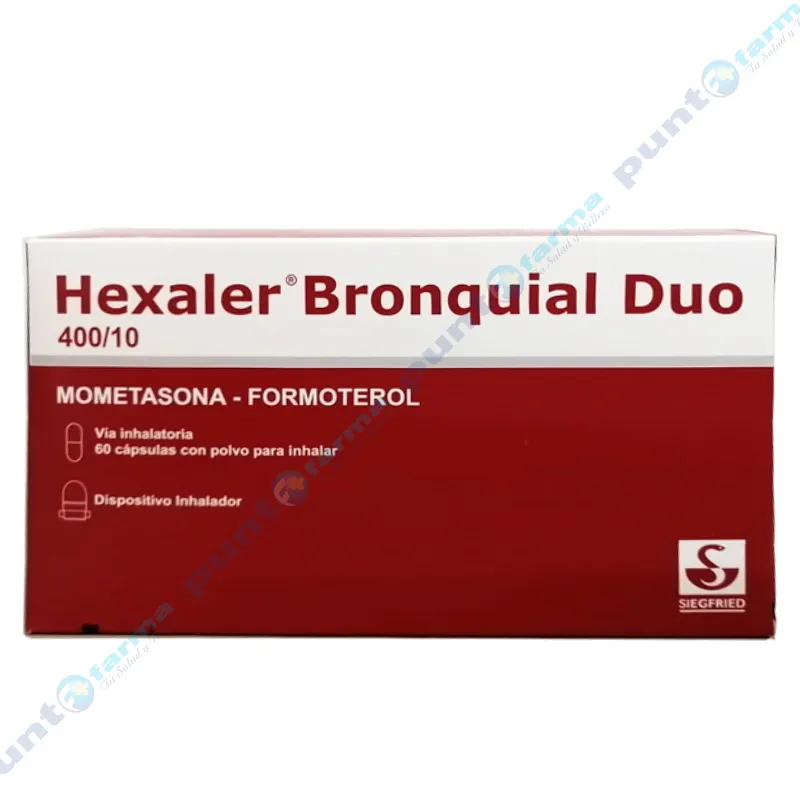 Hexaler Bronquial Duo 400 Mometasona - Caja de 60 cápsulas con polvo para inhalar