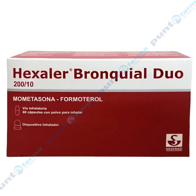 Hexaler Bronquial Duo Mometasona - Caja de 60 cápsulas