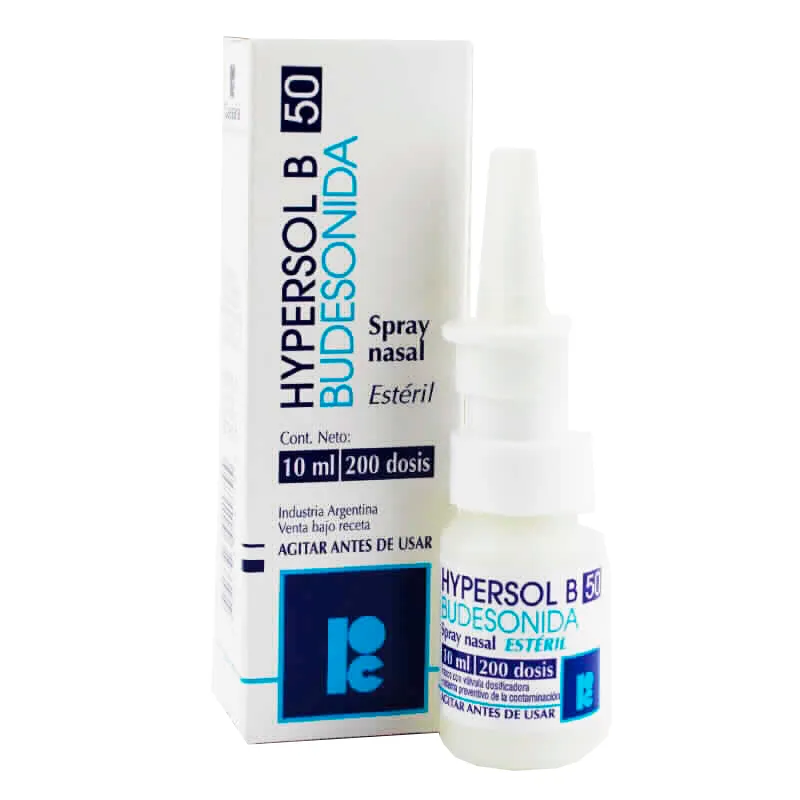 Hypersol B 50 Budesonida Spray Nasal - Cont. 10ml.