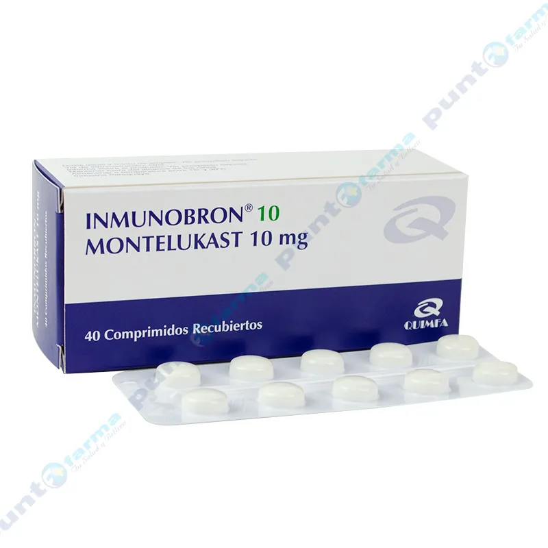 Inmunobron 10 Montelukast 10 mg - Caja de 40 comprimidos recubiertos