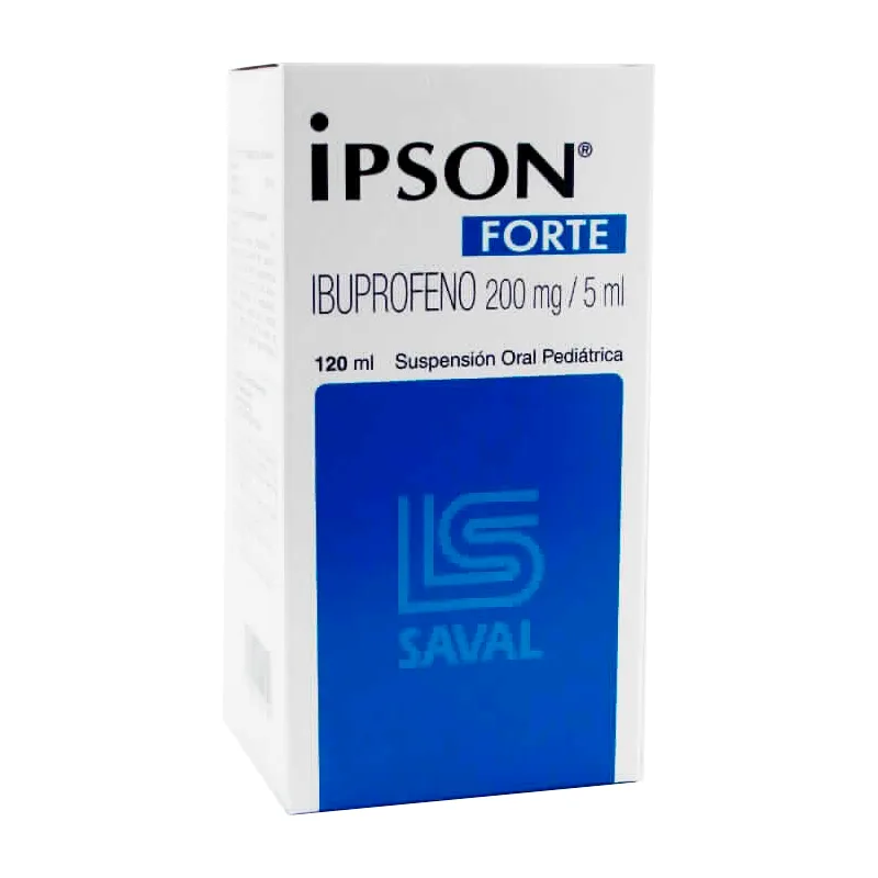 Ipson Forte Ibuprofeno 200 mg - Frasco de 120 mL