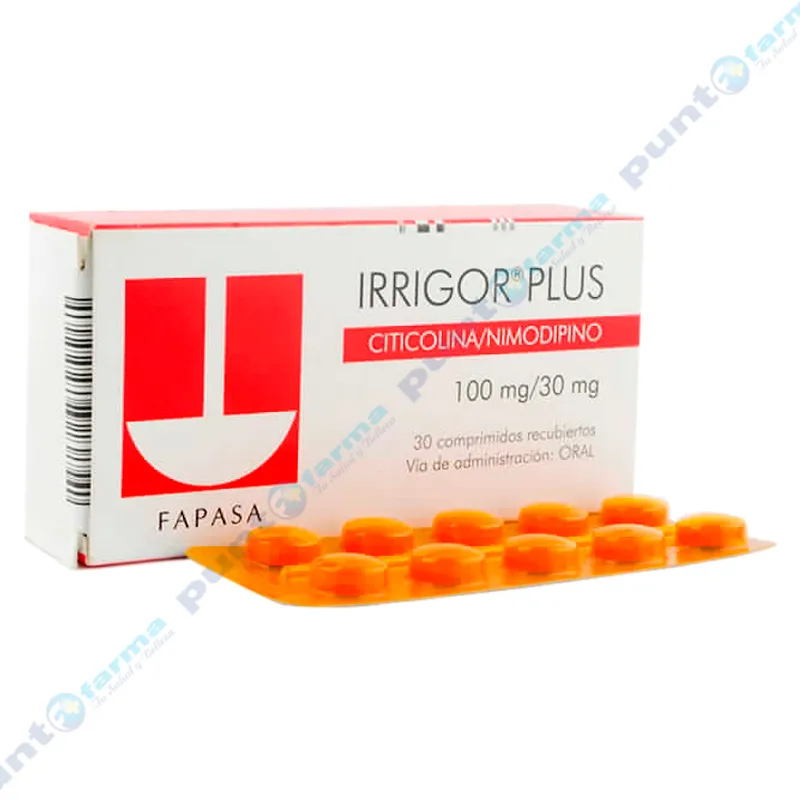 Irrigor Plus Citicolina - Caja de 30 comprimidos recubiertos