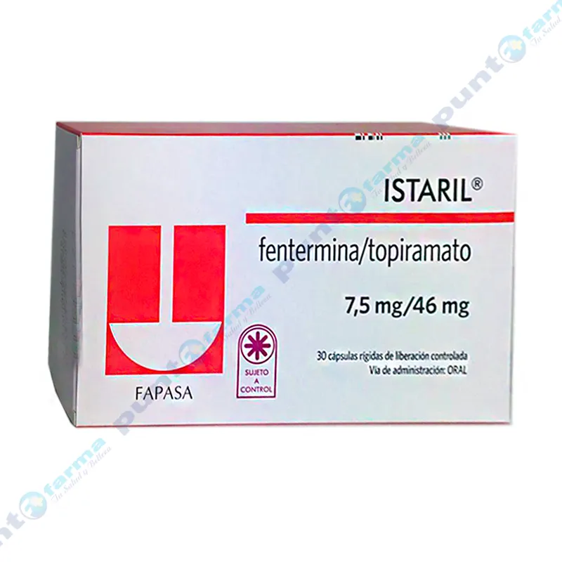 Istaril 7,5 mg/46 mg - Caja de 30 càpsulas rigidas de liberación controlada