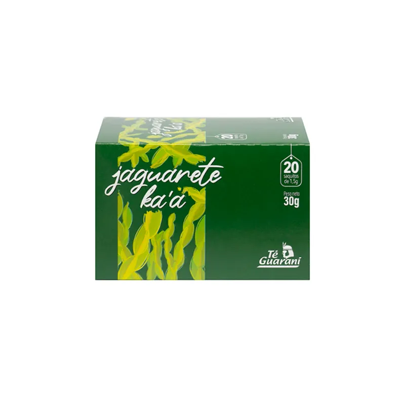 Jaguareté Ka'a de Té Guaraní - Contiene 20 saquitos de 1,5 g