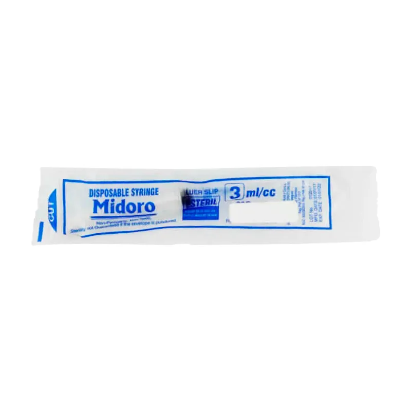 Jeringa Azul Midoro - Cont. 1 unidad de 3 mL