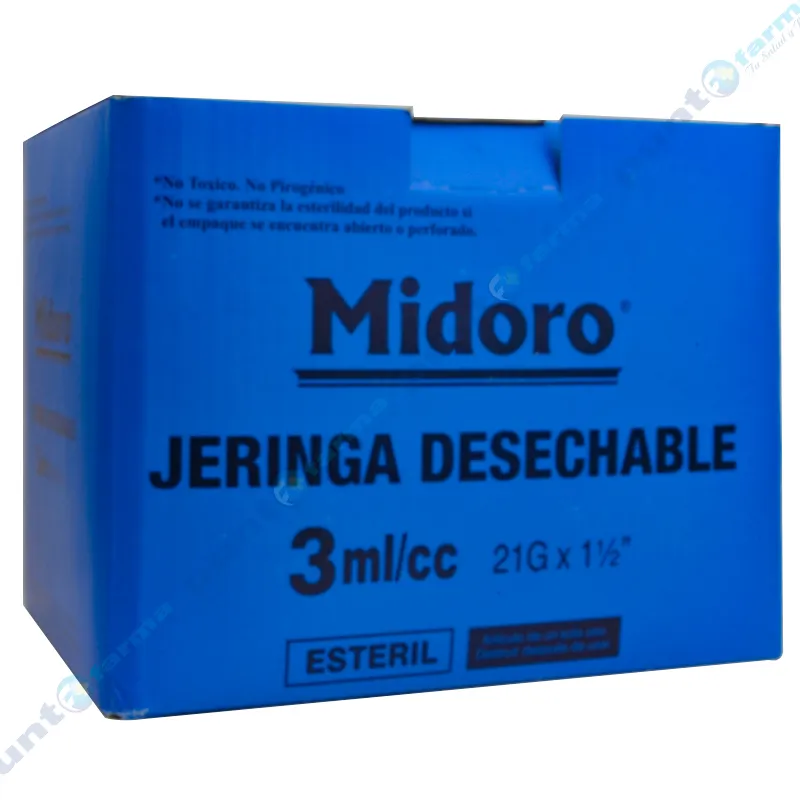 Jeringa Desechable Midoro - Cont. 1 unidad de 3 mL