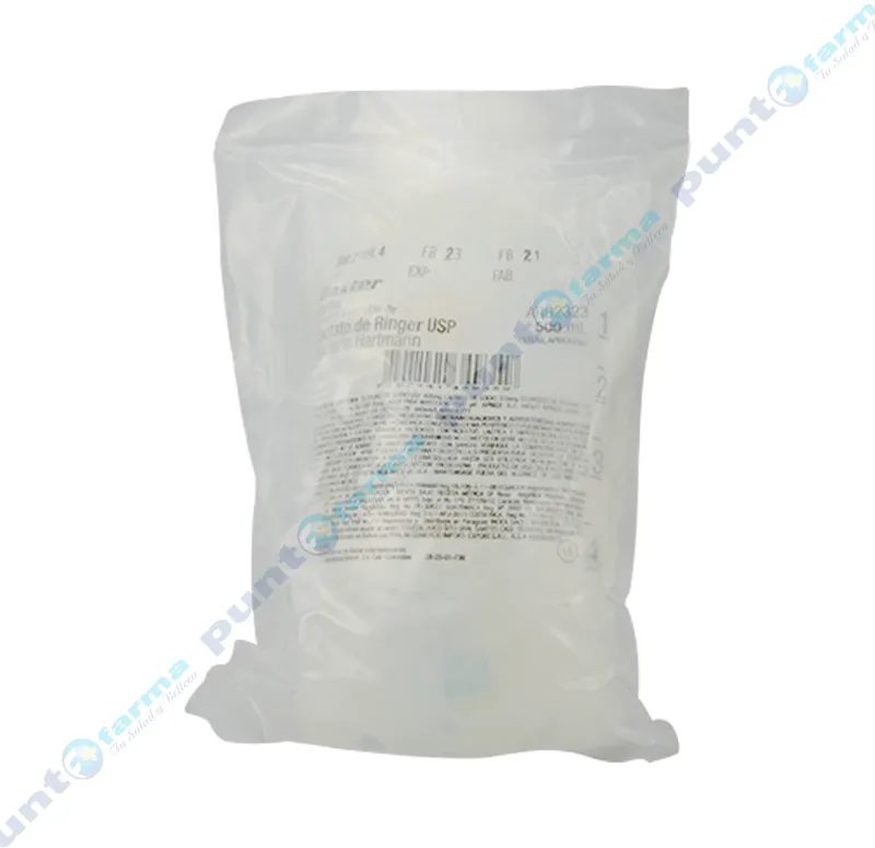 Lactato de Ringer Baxter - Solución Inyectable de 500 mL