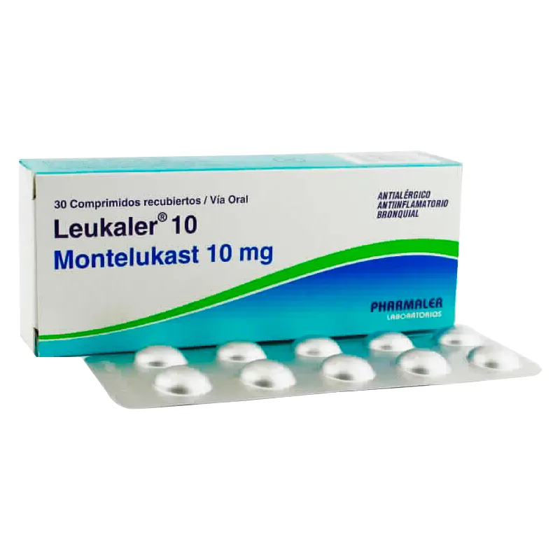 Leukaler Montelukast 10mg - Contenido de 30 comprimidos recubiertos