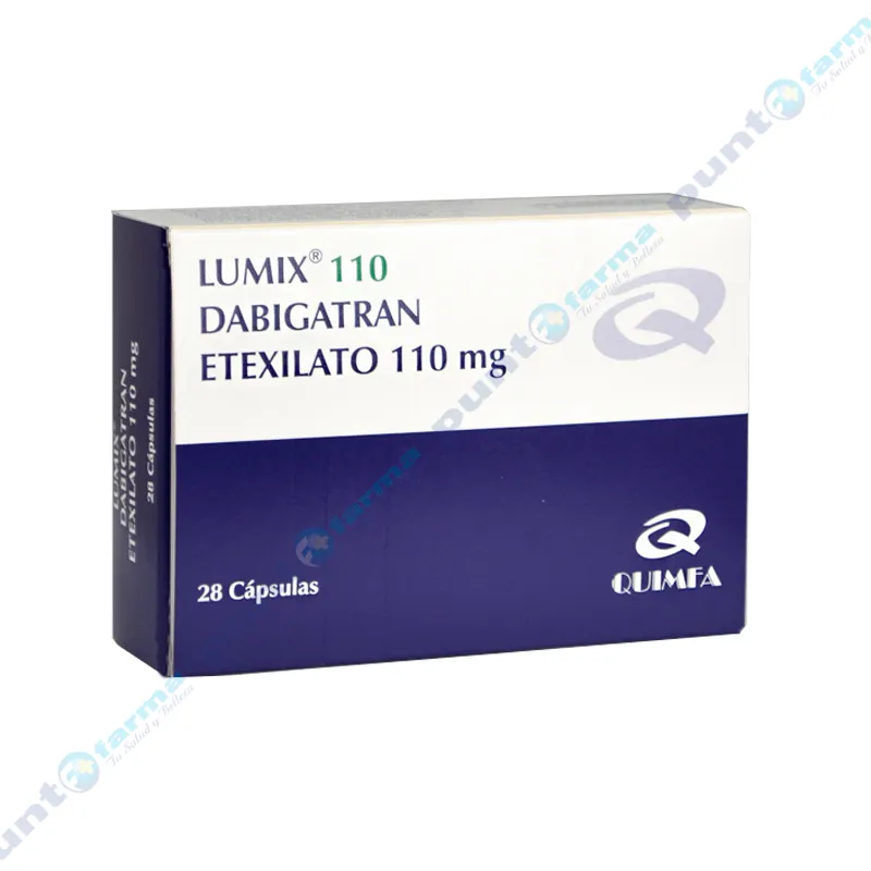 Lumix 110 Dabigatran Etexilato 110 mg - Caja de 28 cápsulas