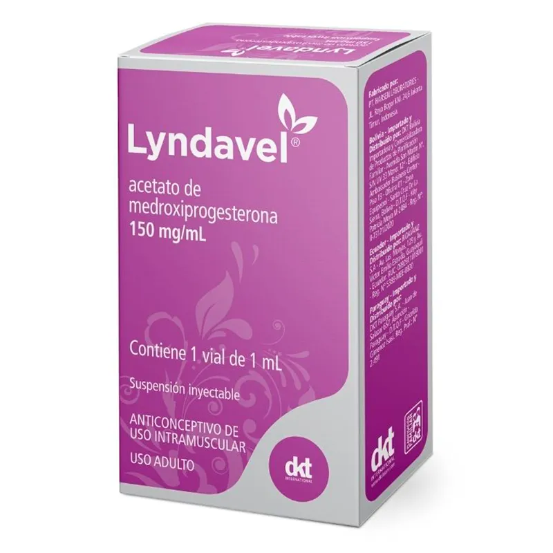 Lyndavel Acetato de Medroxiprogesterona con 150mg/mL