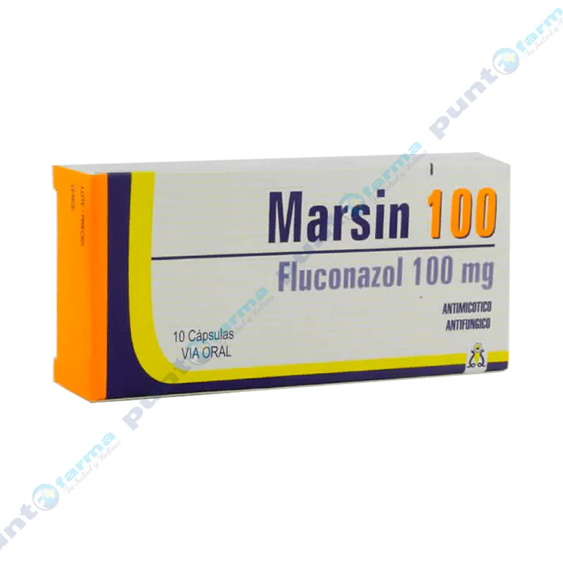 Marsin 100 Fluconazol 100 mg - Caja de 10 Capsulas