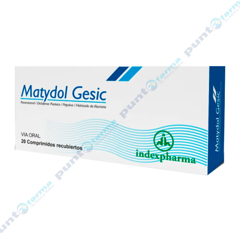 Matydol Gesic - Caja de 20 comprimidos recubiertos
