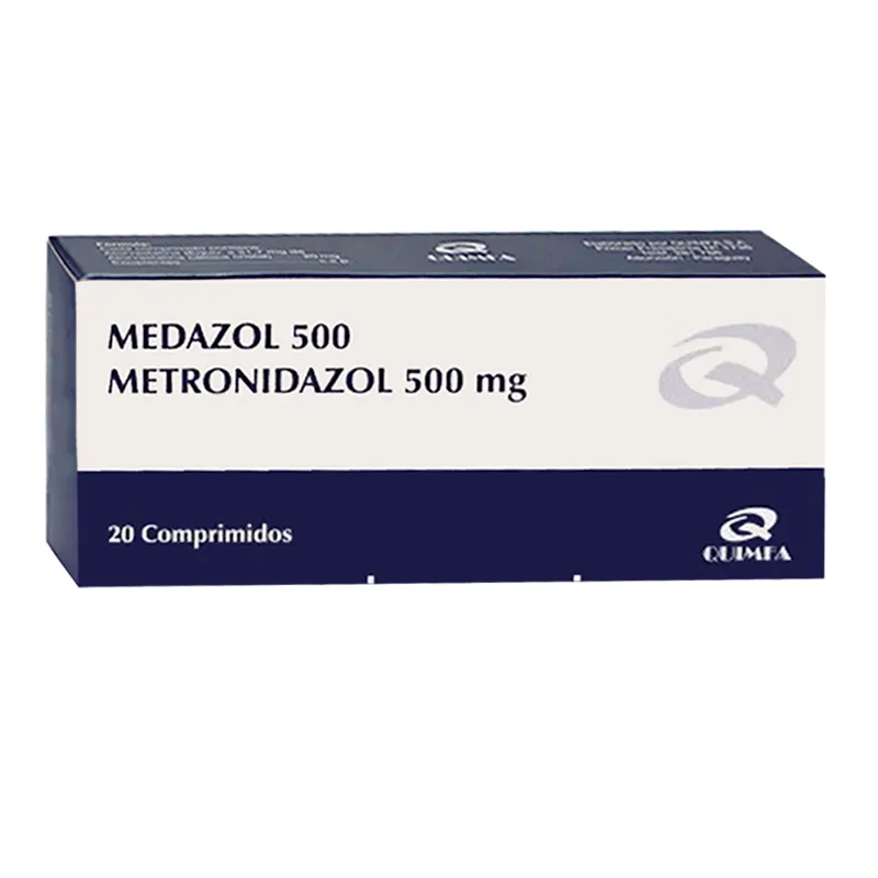 Medazol 500 Metronidazol 500mg - Caja de 20 comprimidos