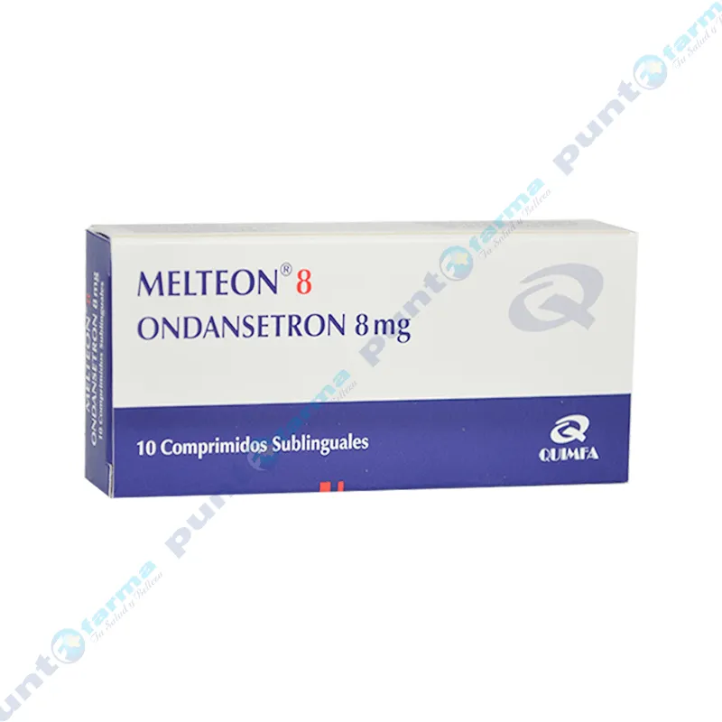 Melteon Ondansetron de 8 mg - Caja con 10 comprimidos sublinguales