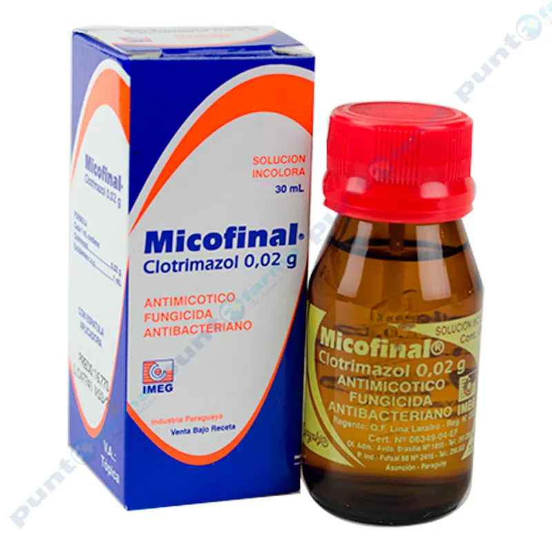 Micofinal Clotrimazol 0,02g - Solución incolora 30 mL