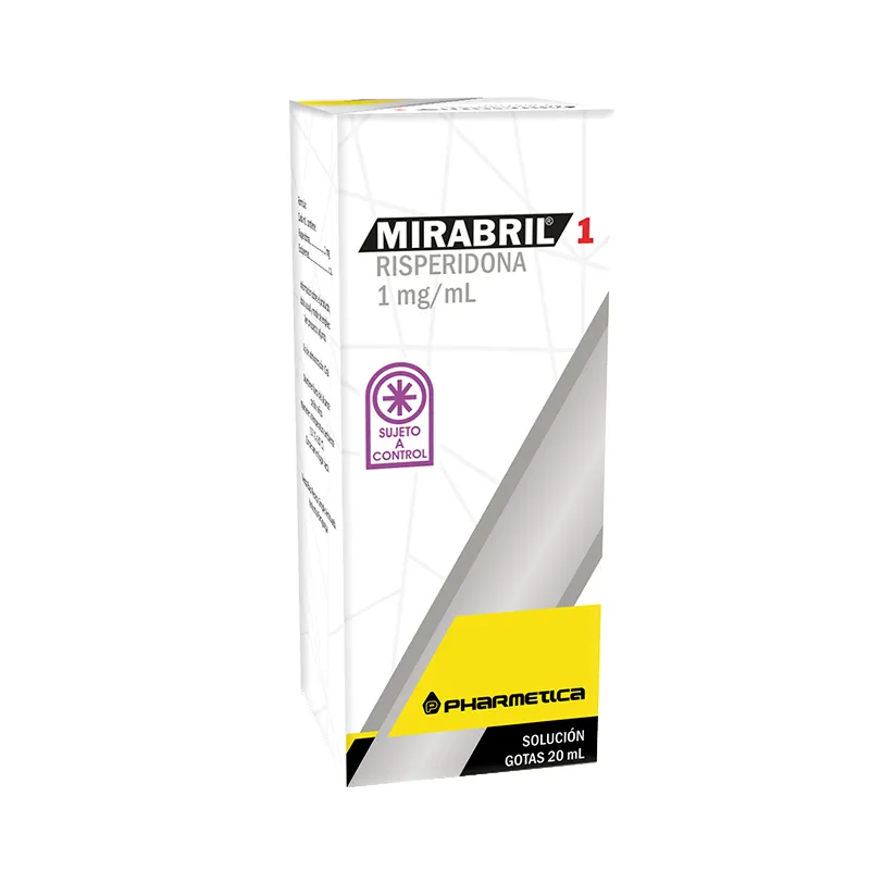Mirabril Risperidona 1mg - Gotas de 20 mL