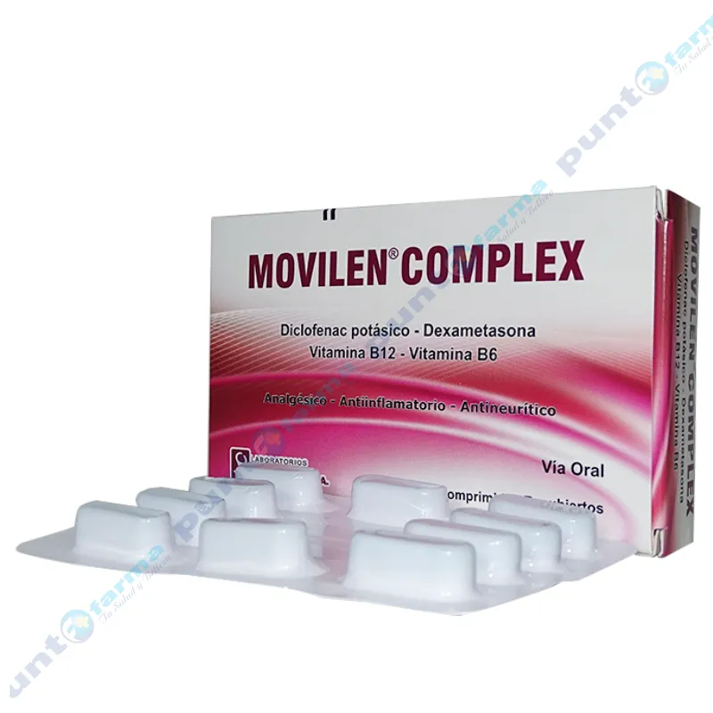 Movilen Complex Diclofenac Potásico - Cont. 10 comprimidos recubiertos