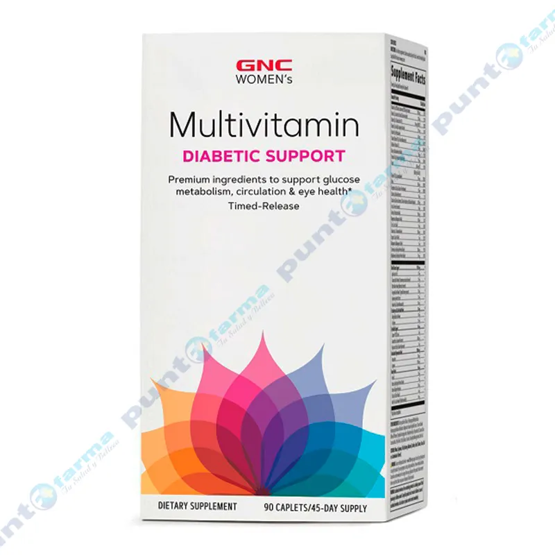 Multivitamin Diabetic Support GNC Women's - Cont. 60 cápsulas