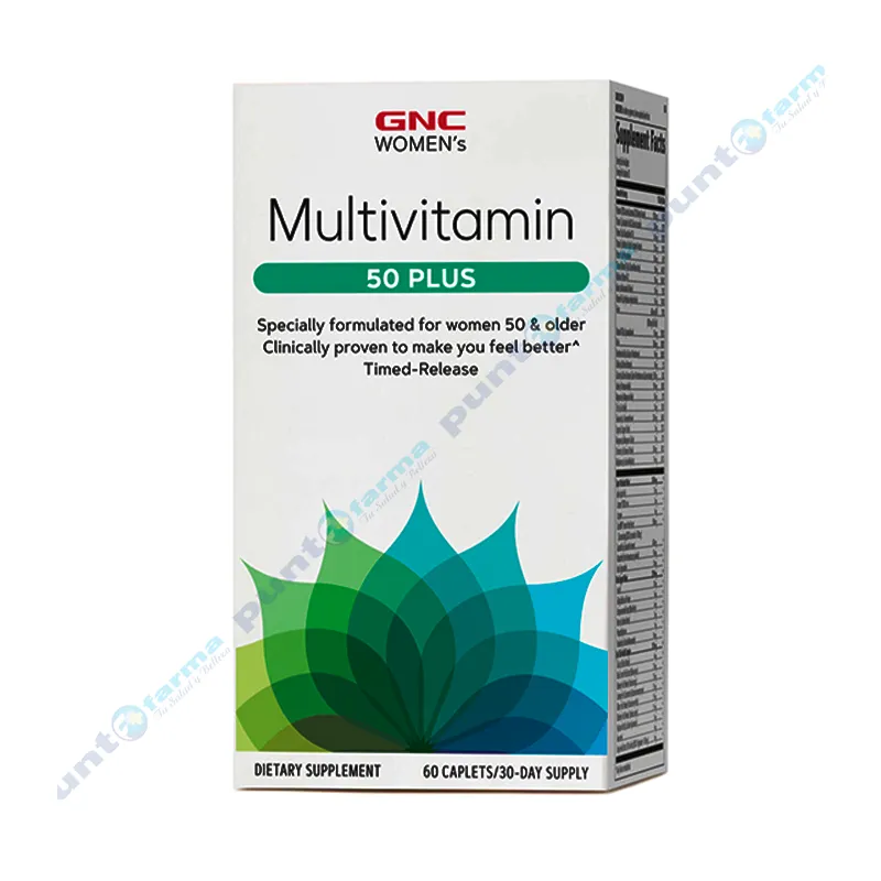 Multivitamina 50 Plus GNC Womens - Cont. 60 cápsulas