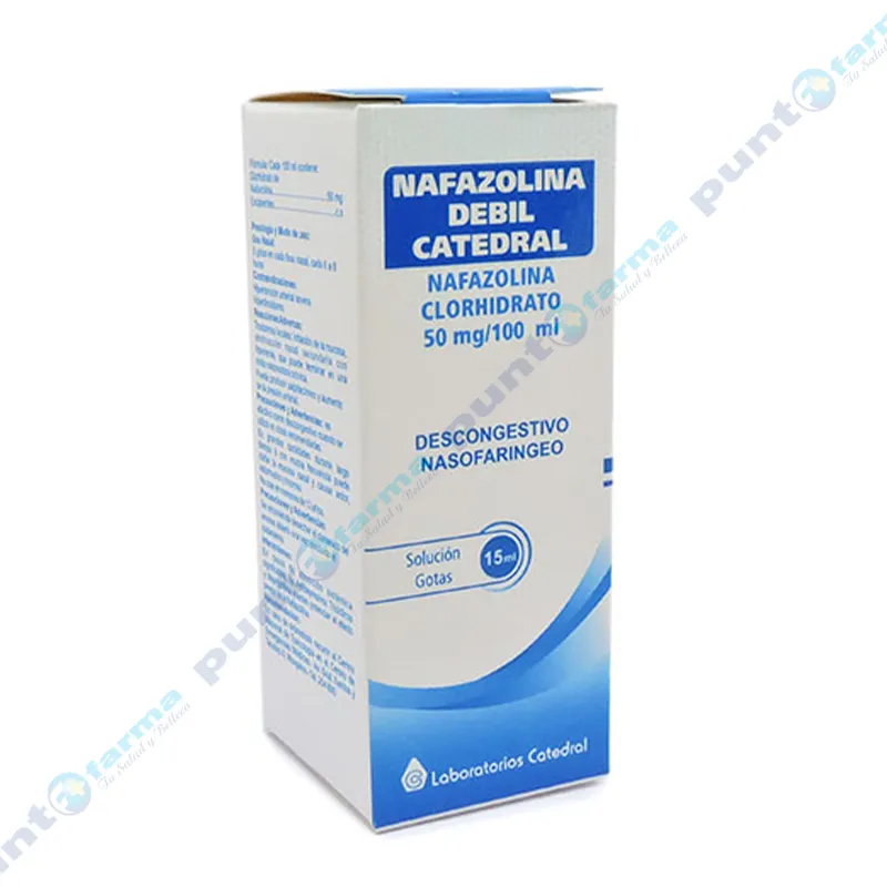 Nafazolina Debil Clorhidrato 50 mg/100 mL Solucion Gotas - Cont. 15 mL