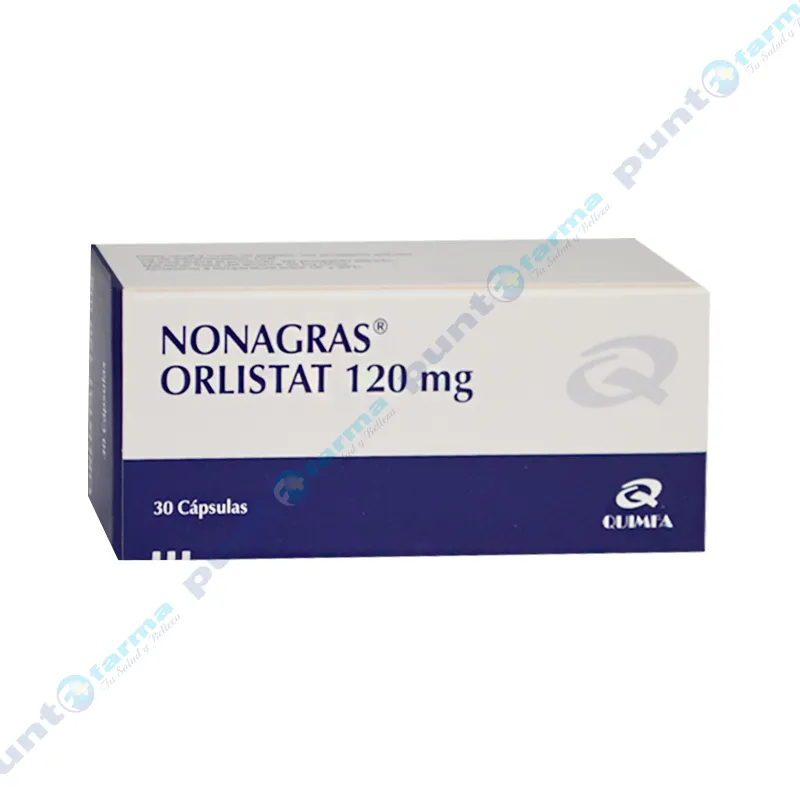 Nonagras Orlistat 120 mg - Caja de 30 cápsulas