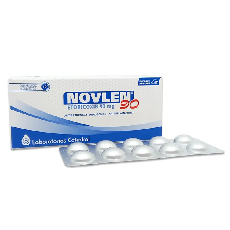 Novlen 90 mg Etoricoxib 90 mg - Caja de 10 comprimidos recubiertos